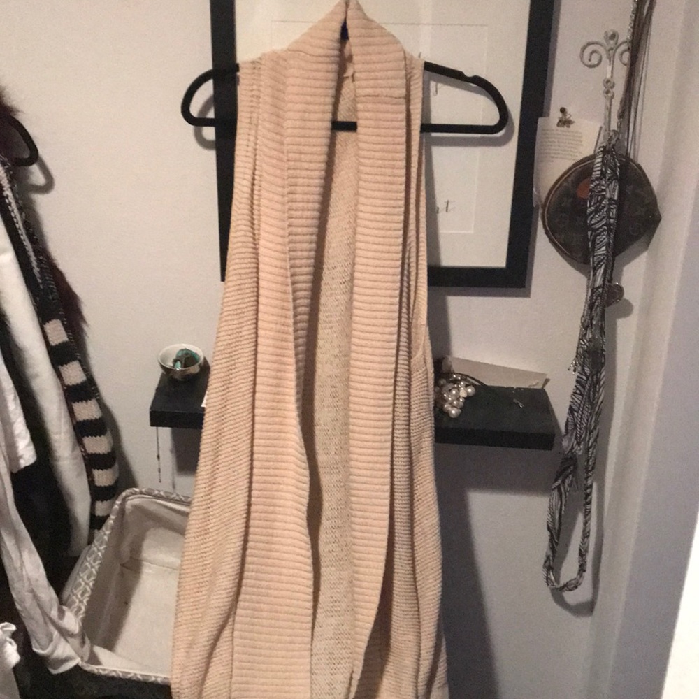 Super long sweater vest